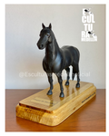 CABALLO 20 CM BASE PLACA METALICA