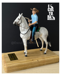 CABALLO MORO Y JINETE