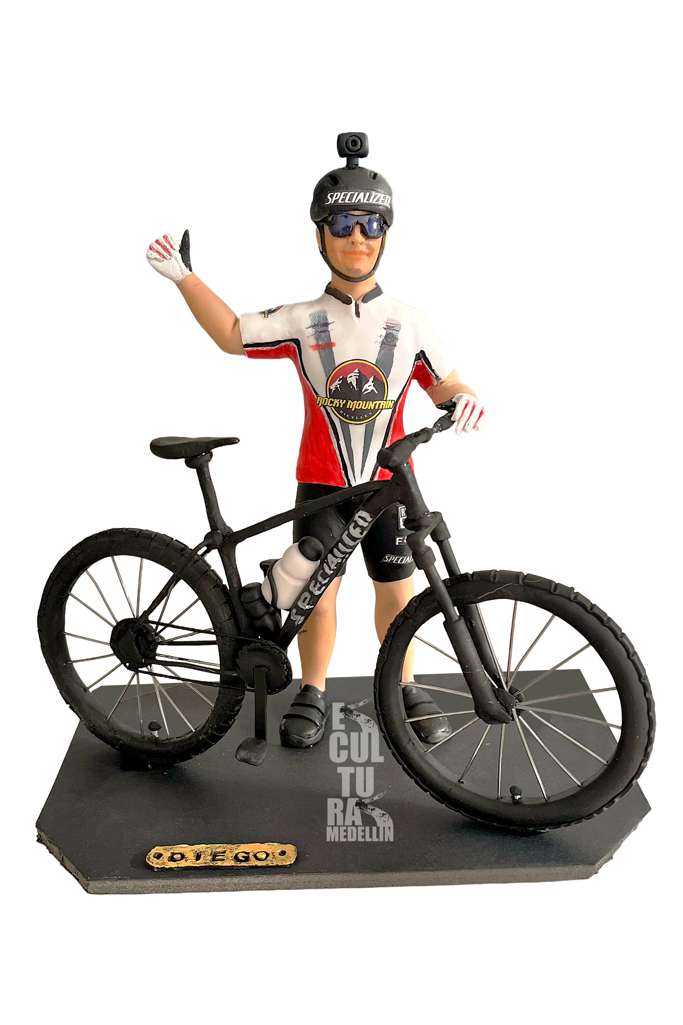 ESCULTURA PEQUEÑA CICLISTA