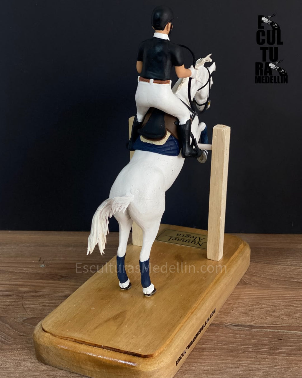 CABALLO RAZA ESPAÑOLA Y SU JINETE PERSONALIZADO