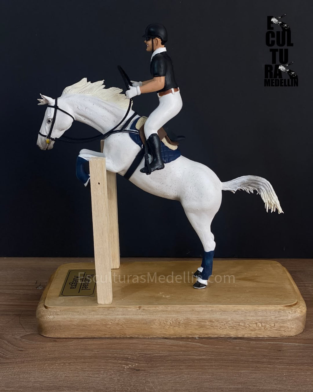 CABALLO RAZA ESPAÑOLA Y SU JINETE PERSONALIZADO